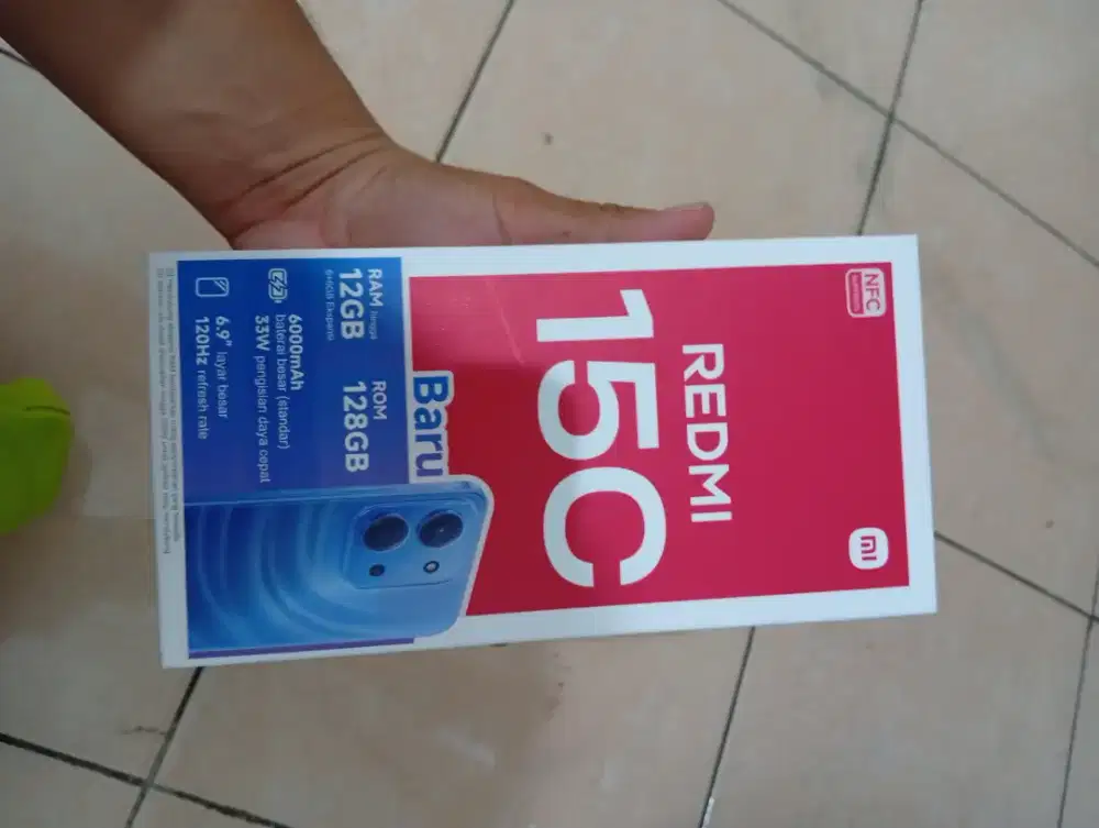Jual Redmi 15c, Baru 1 bulan pemakaian BU