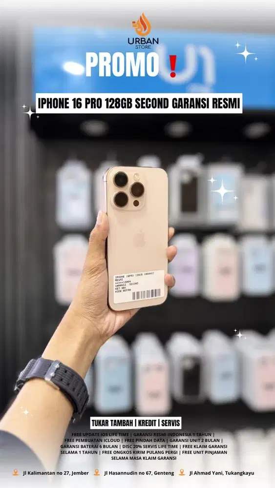iPhone 16 pro 128GB dessert titan