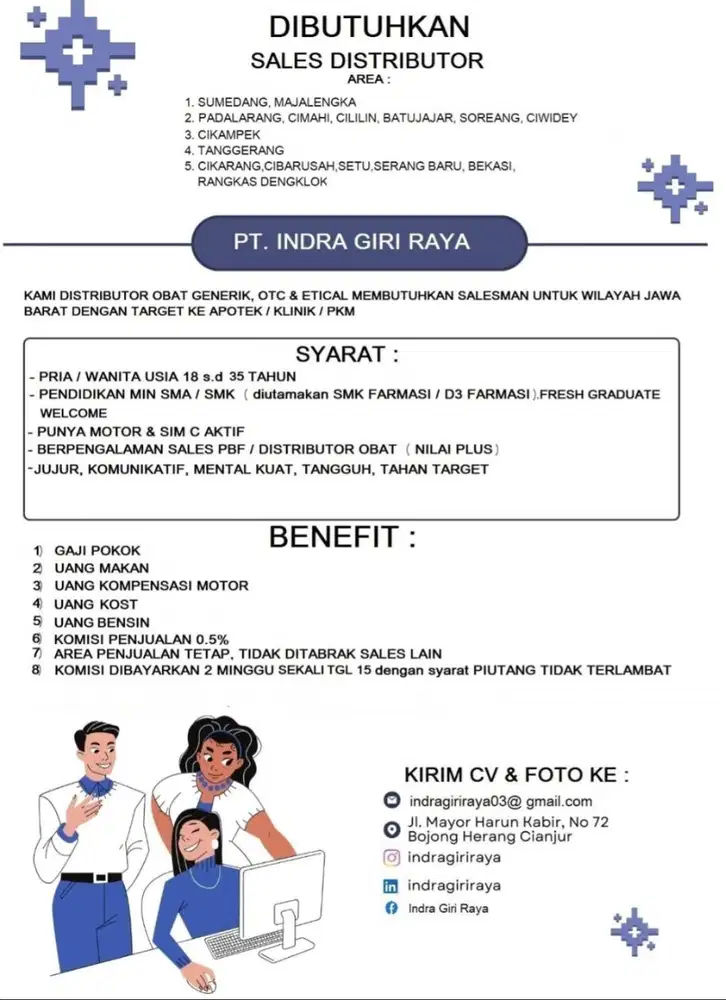 Loker Sales Distributor Obat