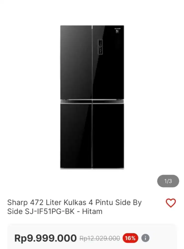 Kulkas SHARP Promo