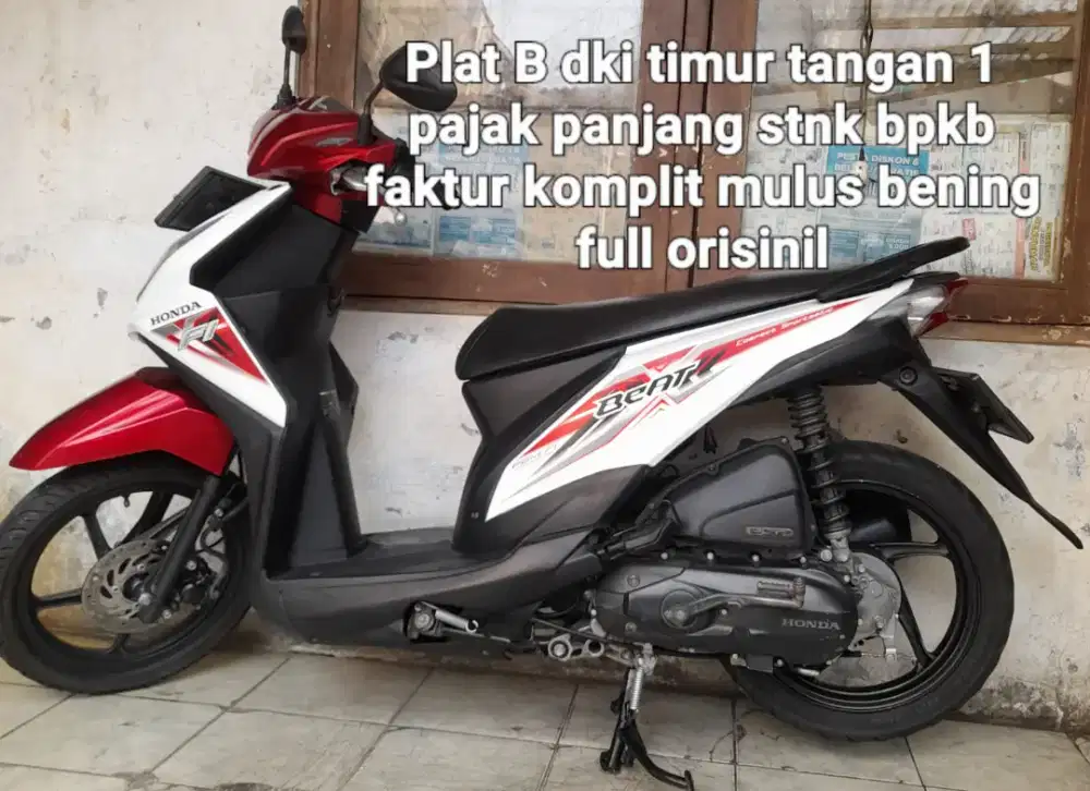 Honda beat f1 2016 stater halus cw aali merah putih B dki timur