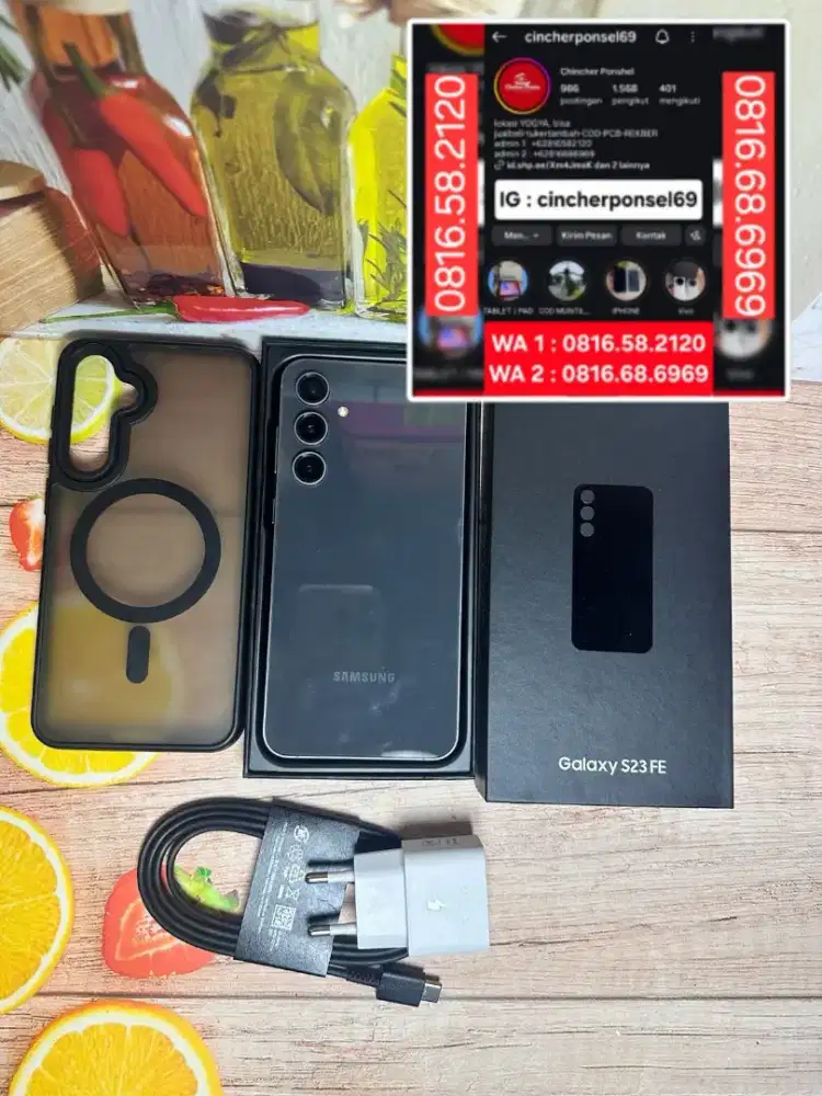 Jual hp samsung S23 fe 8/256 istimewa siap pakai