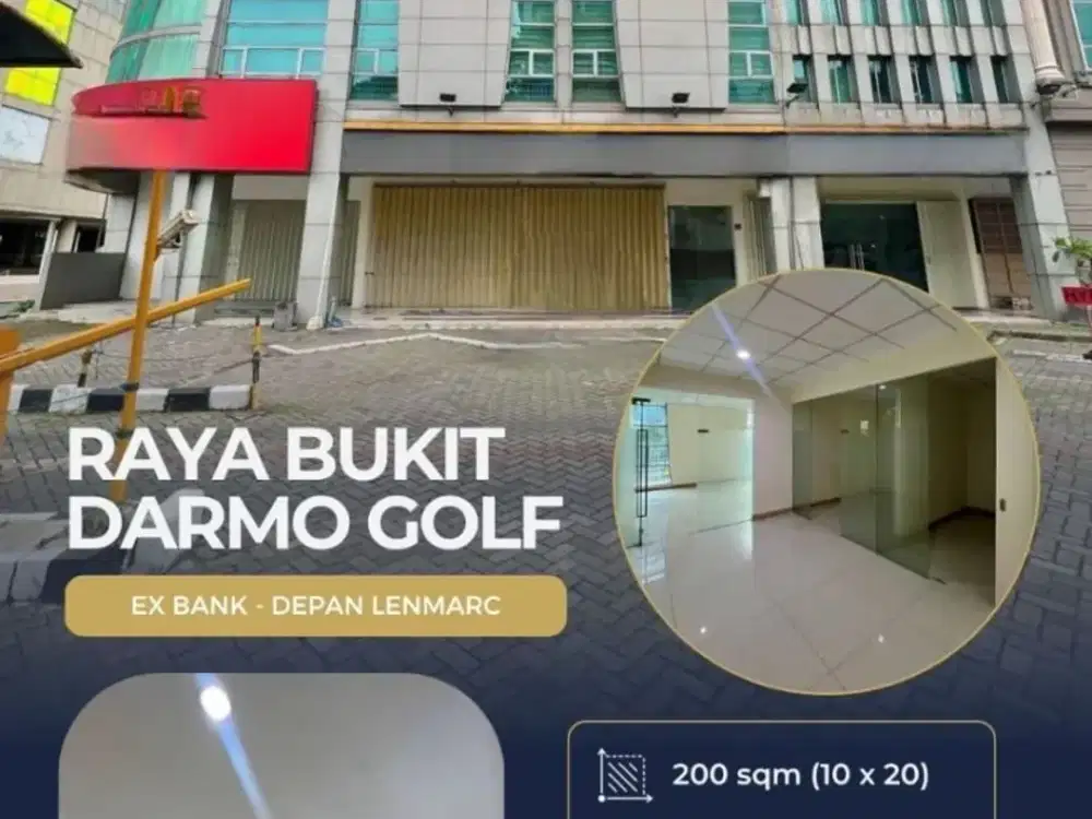 Disewakan ruko 2 jejer raya bukit darmo golf mayjen jonosewojo