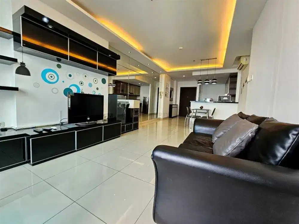 Di Atas Central Park Mall! Disewakan 2BR Central Park Residences Fully Furnished 87m² City View, Dekat Neo Soho, APL Tower, UNTAR & Trisakti Jakbar