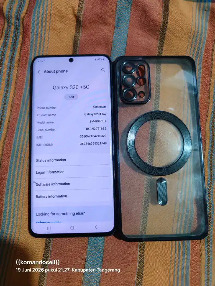Samsung s20plus ram12/128gb