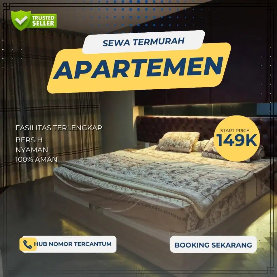 Sewa apartemen Treepark BSD Serpong Harian/Transit Tangerang Termurah