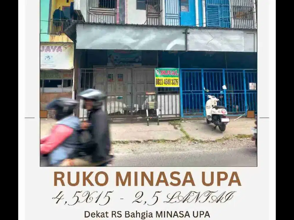 Ruko Minasa Upa
4.5X15 - 2 Lantai
Samping RS Bahagia 
Jual Rp. 2.2 M
Sewa Rp. 80 JT Per2 Tahun