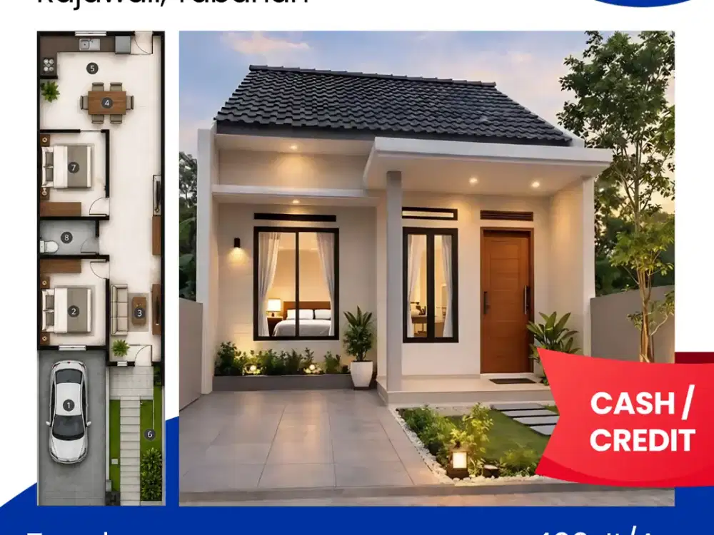 [Dijual] Tanah atau Rumah / Villa (indent) di Perumahan Pesona Rajawali Tabanan