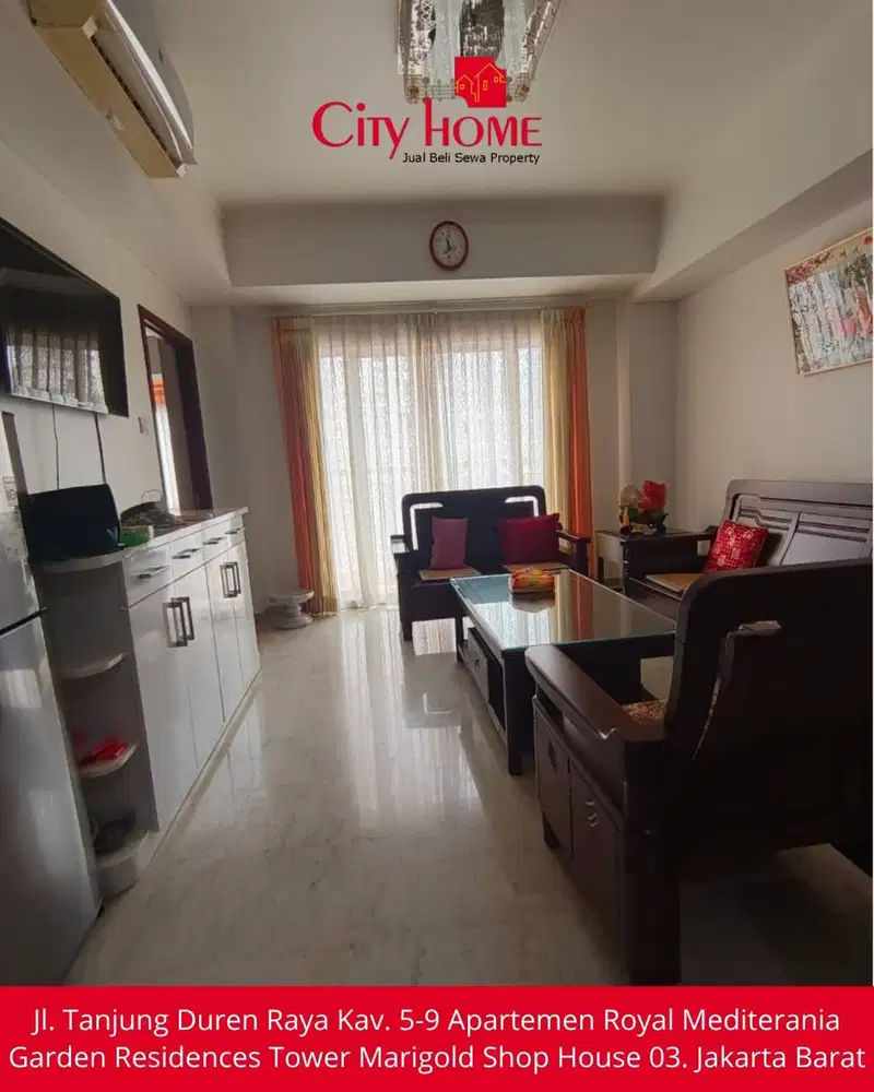 Jual Apartemen Unfurnished 3Br Royal Mediterania Garden Residence