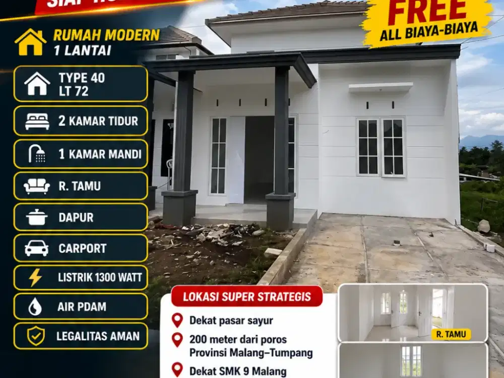 Rumah Murah Malang | Cicilan Ringan | Promo Terbatas