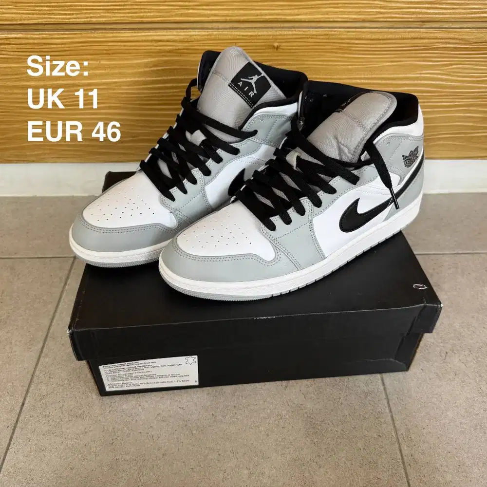 Nike Air Jordan 1 Mid Light Smoke Grey