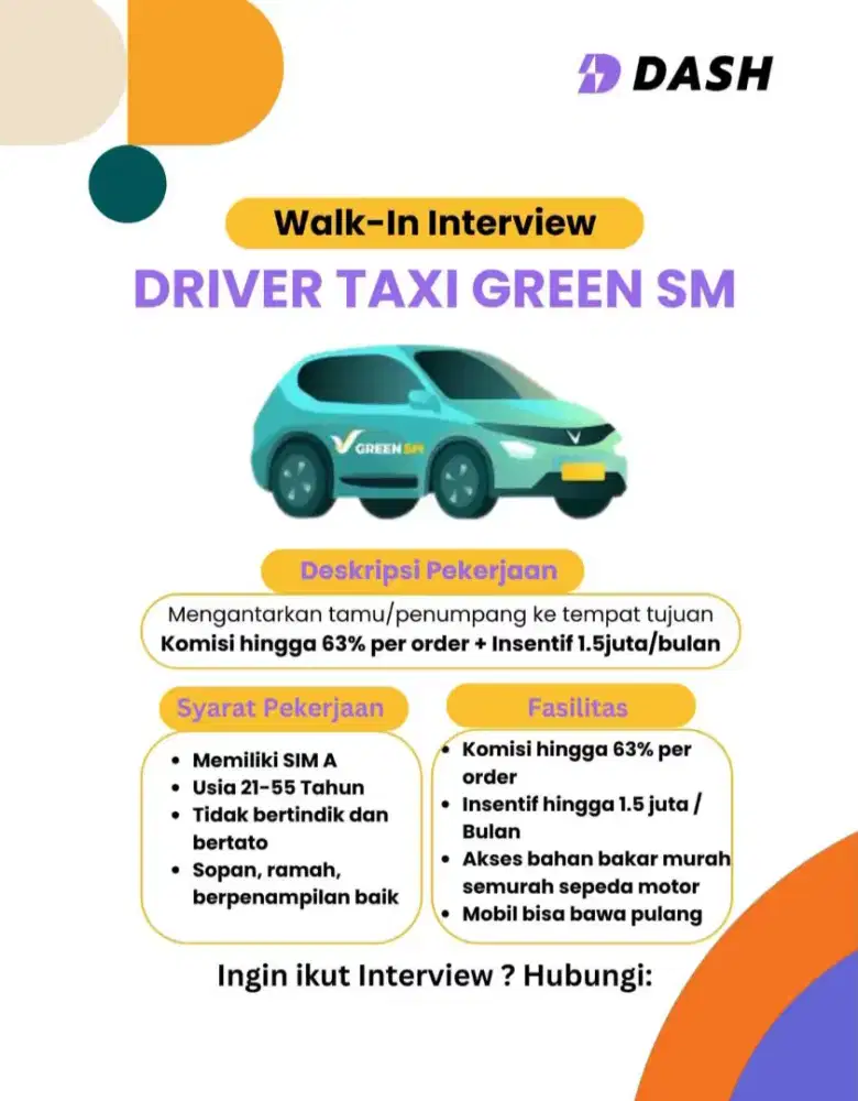 LOWONGAN KERJA DRIVER