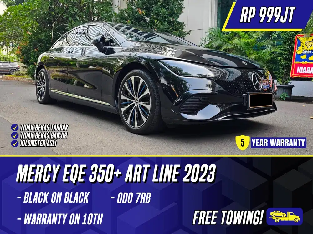 Mercedes Benz EQE 350+ Art Line 2023 Black Hitam Mercy EQE350 EQE350+