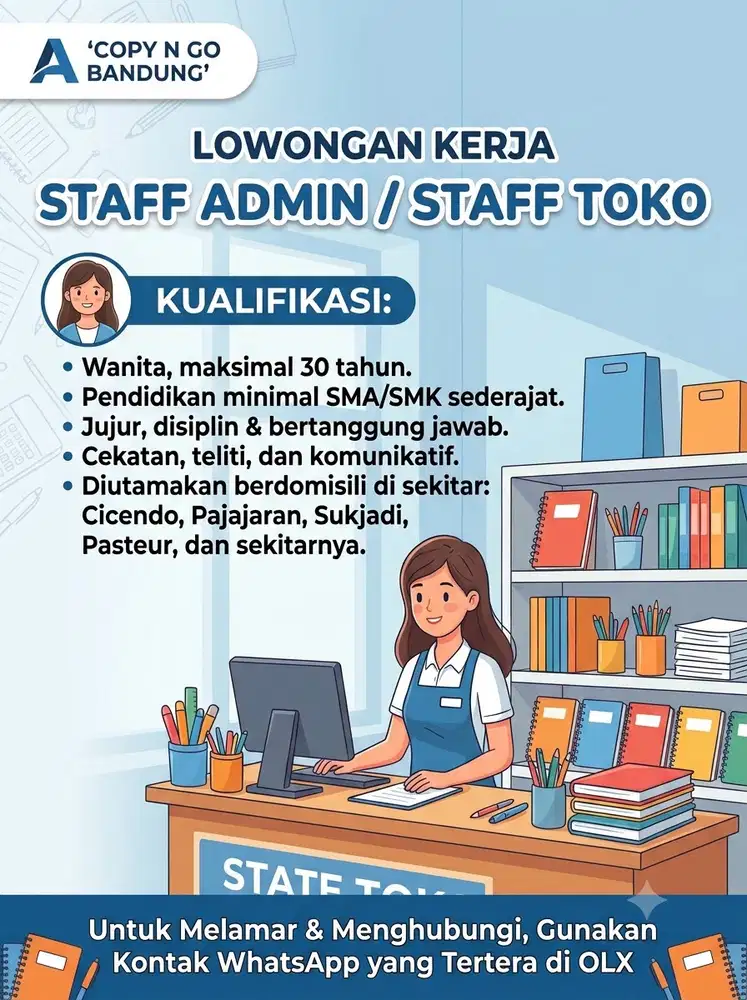 Lowongan Kerja Staff Toko