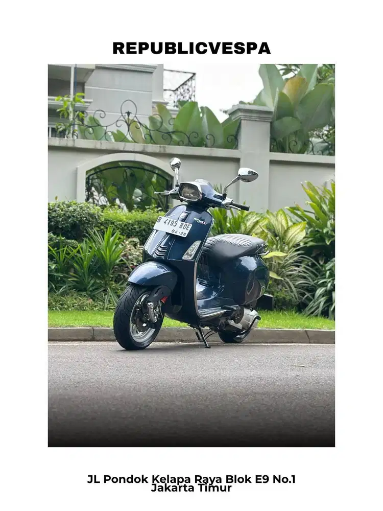 TERMURAH PIAGGIO VESPA SPRINT 150 3V IE TH 2014 WARNA BLUE MIDNIGHT