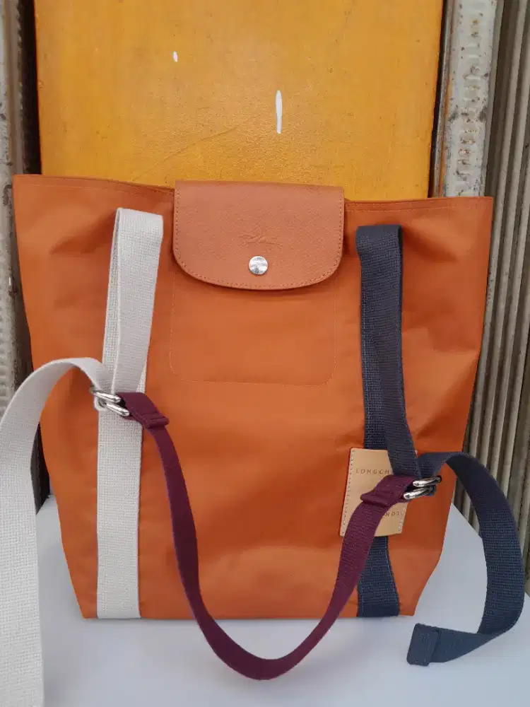 Shoulder bag Longchamp Le Pliage Re- Play Orange Original