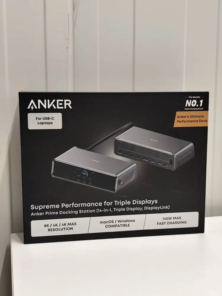 Anker Prime Docking Station DL7400 - 14-Port Triple Display with Displ