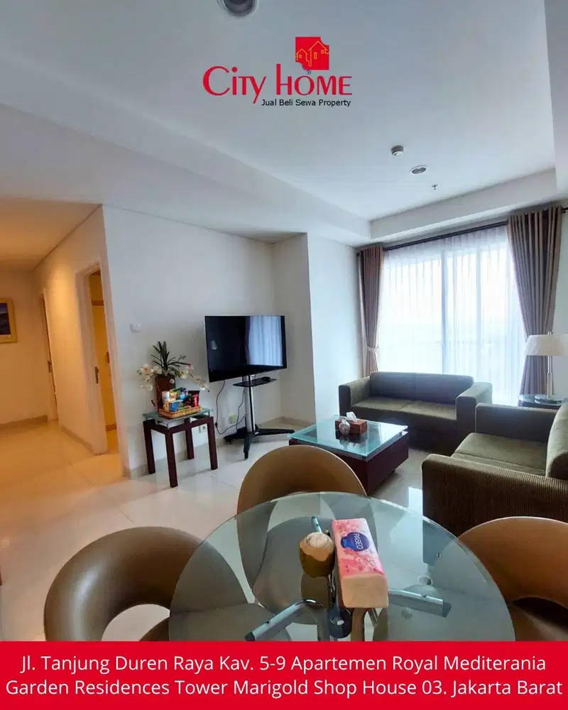 Disewakan Cepat Apartemen 2 BR Furnished di Grand Madison