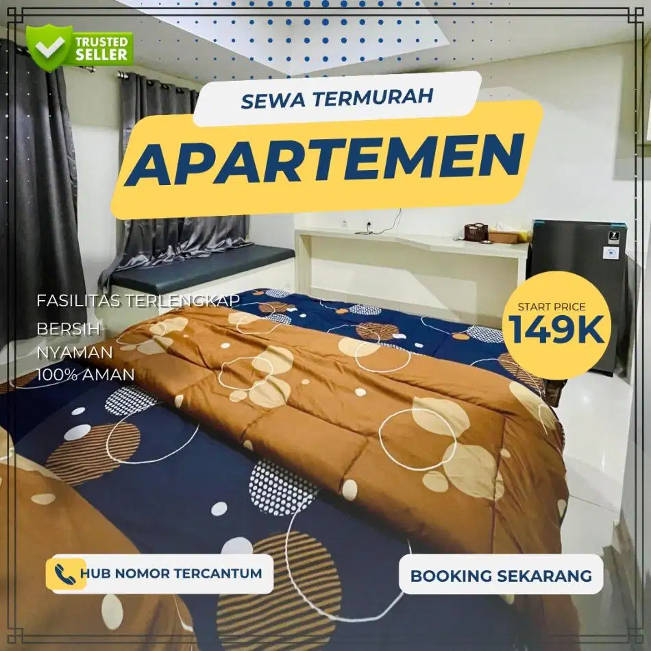Sewa apartemen Harian/Transit Tangerang URBANTOWN SERUA Termurah