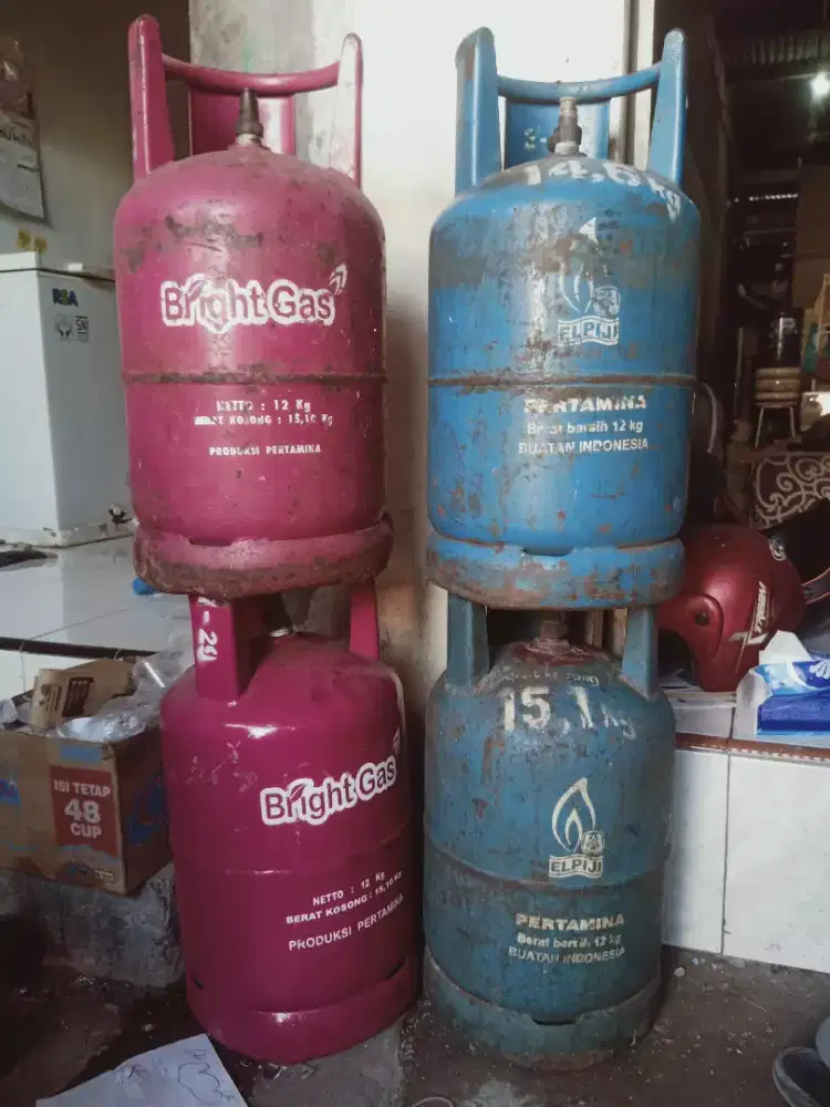 Di cari Tabung LPG elpiji bright gas 12kg