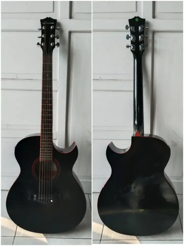 Gitar akustik elektrik ori caraya mantap nett