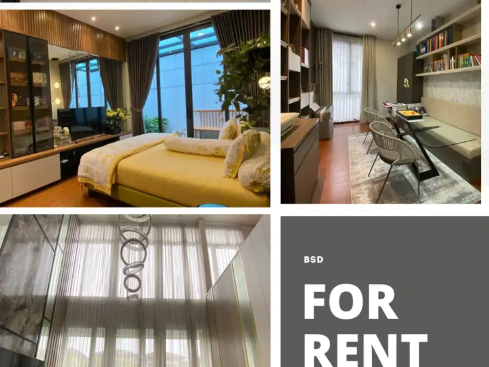 DISEWA FULLY FURNISHED LAKEWOOD NAVAPARK BSD - Kondisi Mewah Like New seperti rumah contoh  RUMAH SIAP HUNI SANGAT TERAWAT   LAKEWOOD, NAVA PARK, BS
