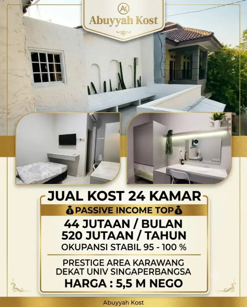 JUAL CEPAT KOST KOSAN AREA KARAWANG BARAT