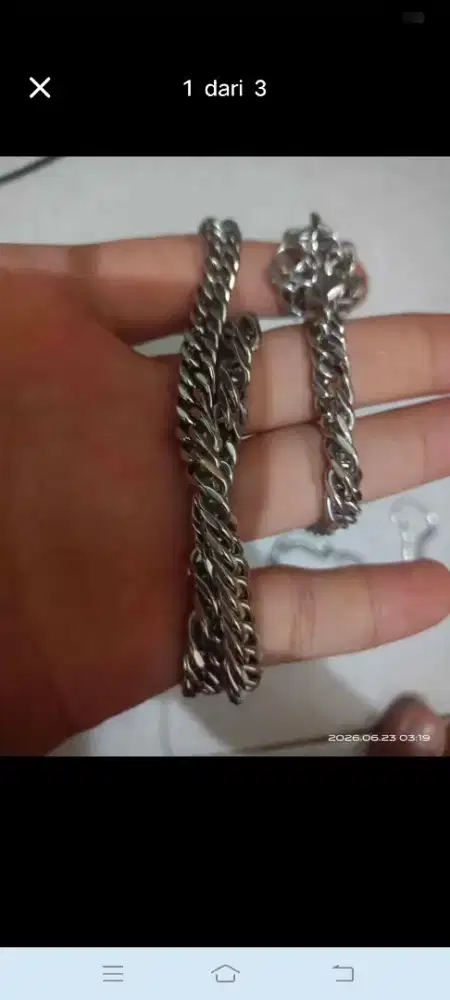 Kalung Pria Stainless