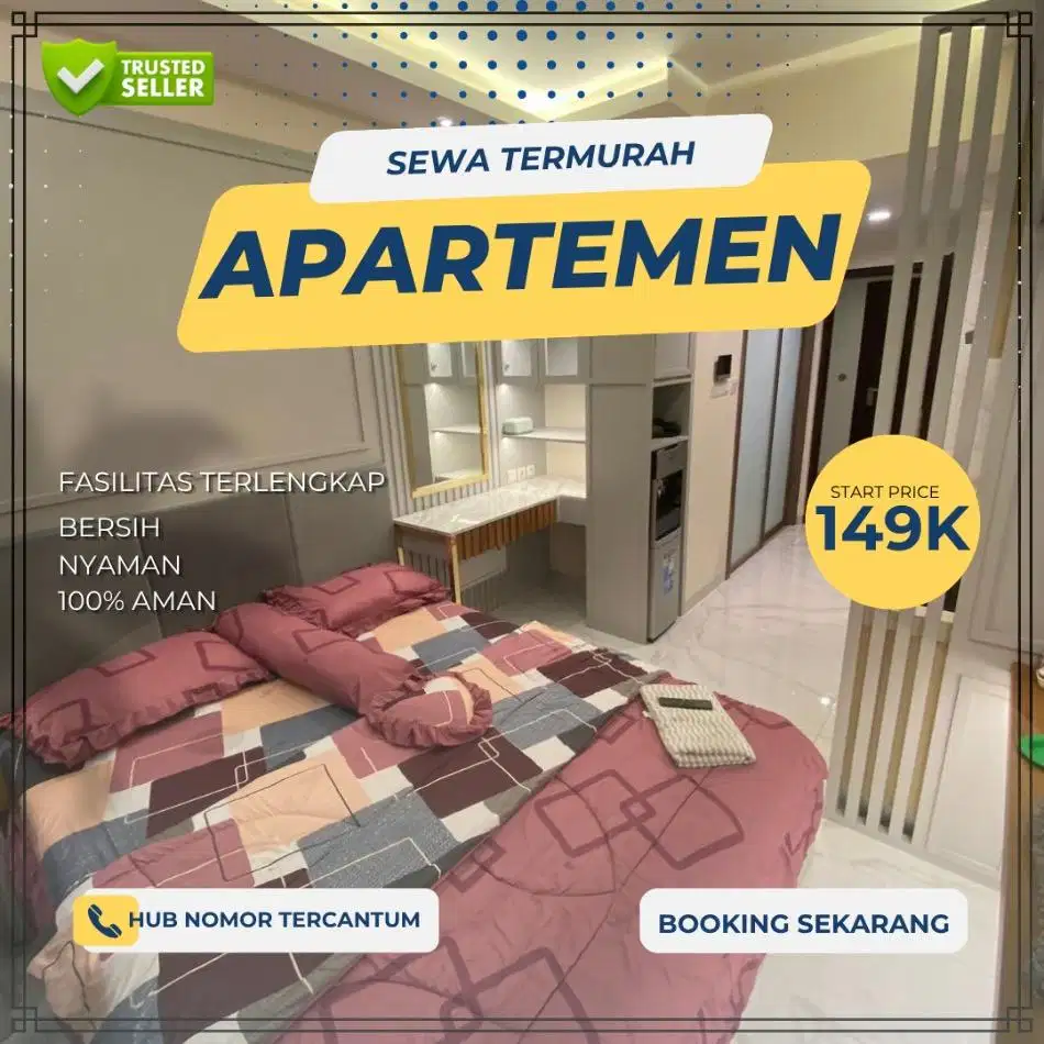 Sewa apartemen Harian/transit URBANTOWN SERUA Tangerang Termurah