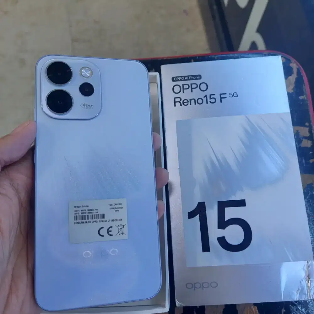 Oppo Reno 15F 5G 8/128 Gb Second Resmi Mulus