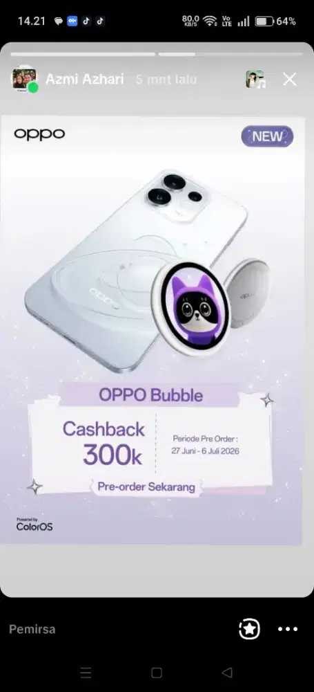 New Oppo bubble