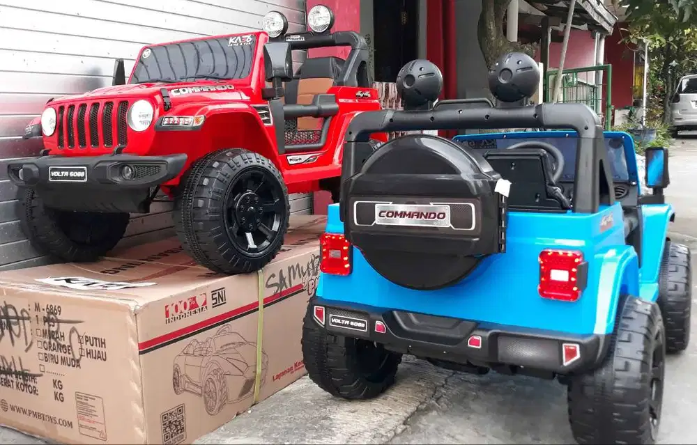 Mainan Mobil Aki Anak Jeep Commando Volta 5088