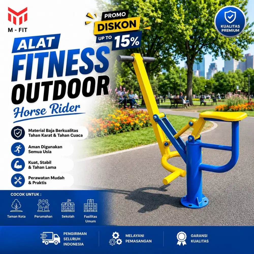 Jual alat fitness outdoor horse rider-alat gym outdoor
