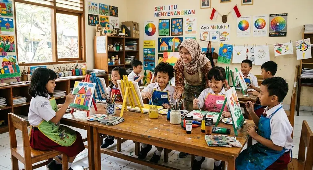 Kursus Melukis Menggambar Berkarya Art & Craft