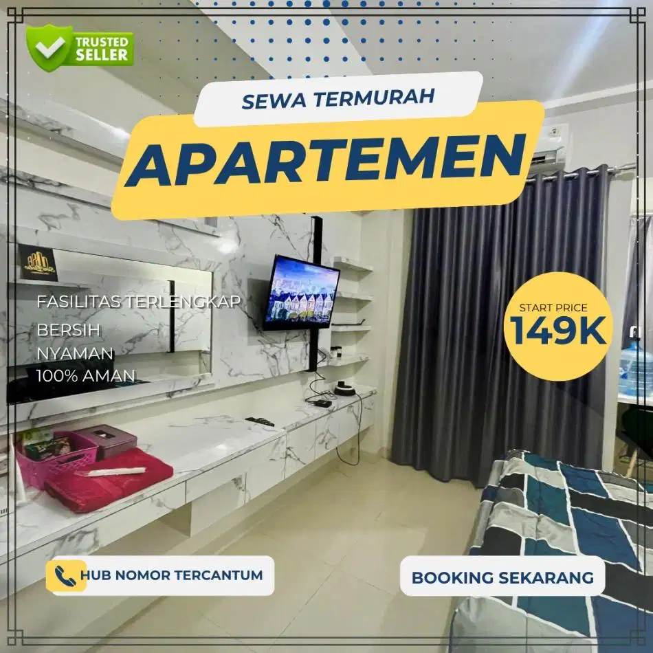 Sewa apartemen GRAND KAMALA LAGOON Harian/Transit Bekasi Termurah