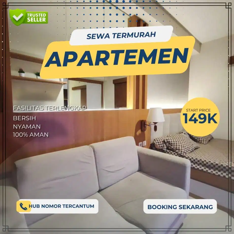 Sewa Apartemen Bekasi Transpark Juanda Harian/Transit Termurah