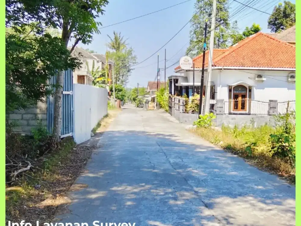 500 Meter Kampus UII Kaliurang Tanah Jogja SHM Siap Bangun