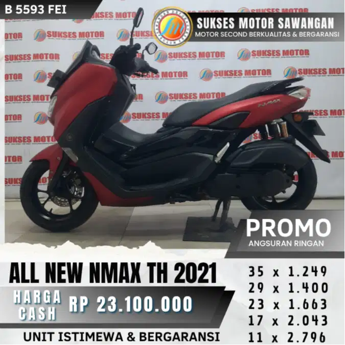 CASH KREDIT YAMAHA ALL NEW NMAX TH 2021 MERAH MULUS BERGARANSI