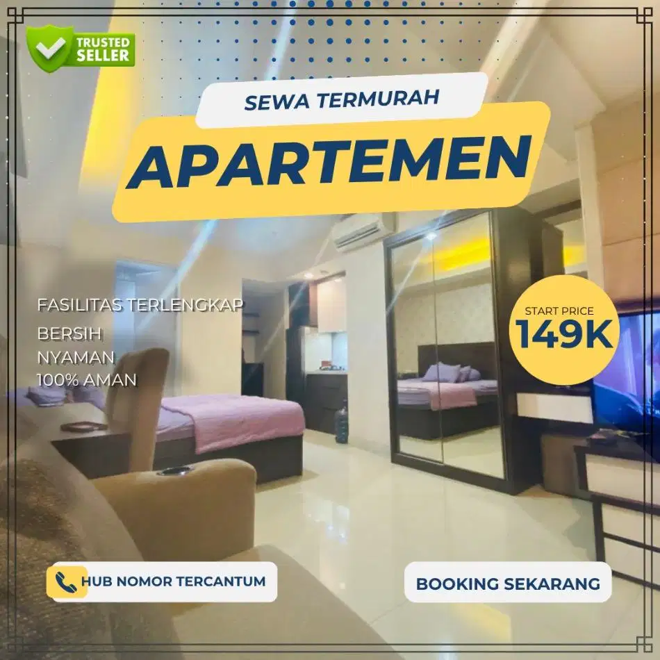 Sewa Apartemen Bekasi SMB Springlake Summarecon Harian/Transit Murah