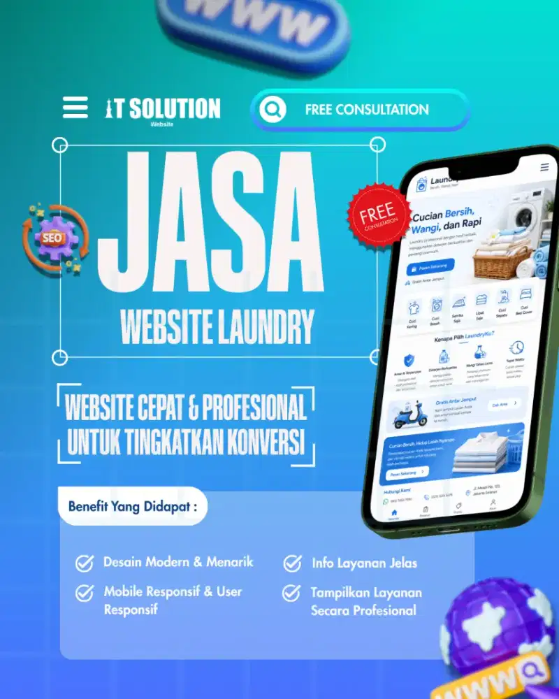 Jasa Websits Laundry Profesional
