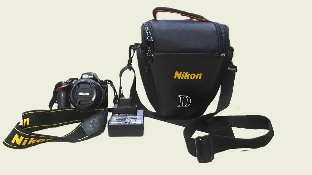 JUAL CEPAT Nikon D3200 Bekas Mulus 24MP Lensa 18-55mm AF-S Fullset