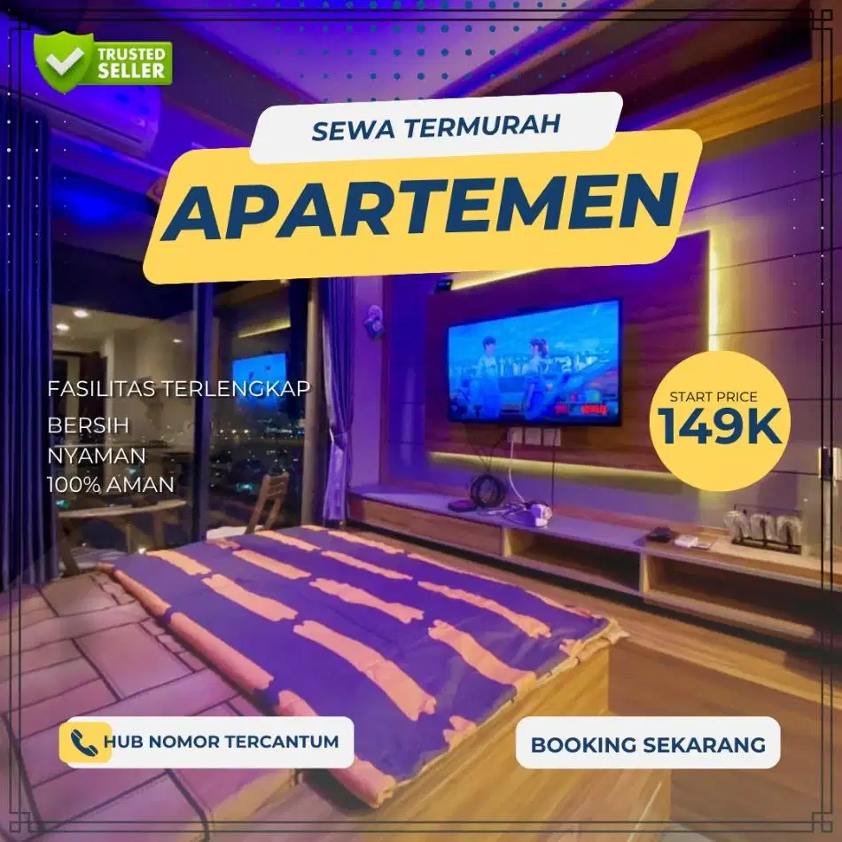 Sewa Apartemen Transpark Cibubur TSM Depok Harian/Transit Termurah