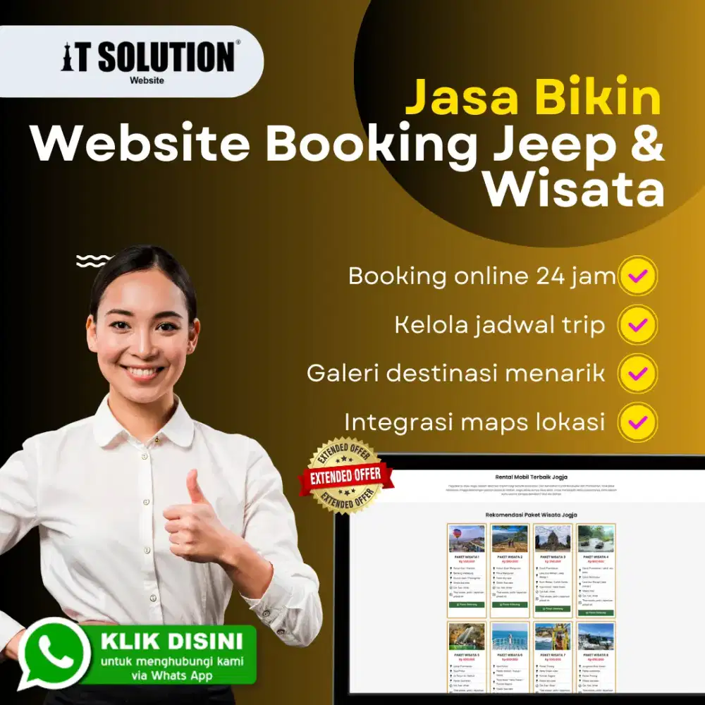 Pembuatan Website Booking Jeep & Wisata