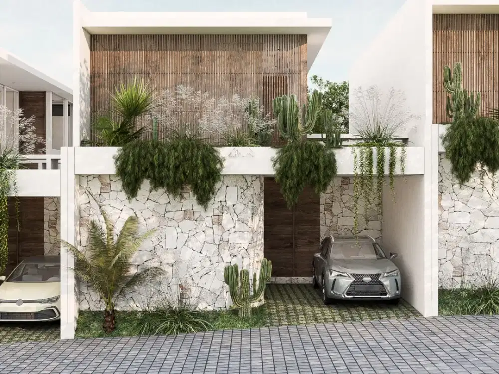 Villa Modern Tropikal di Ungasan Jimbaran, Double View Kota , Bukit, dan Patung GWK