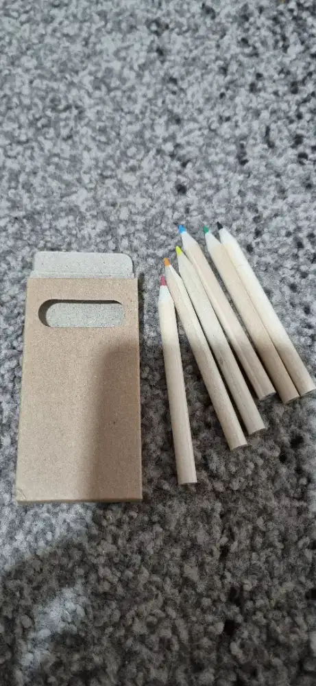 pensil warna 6 warna coloring pencil