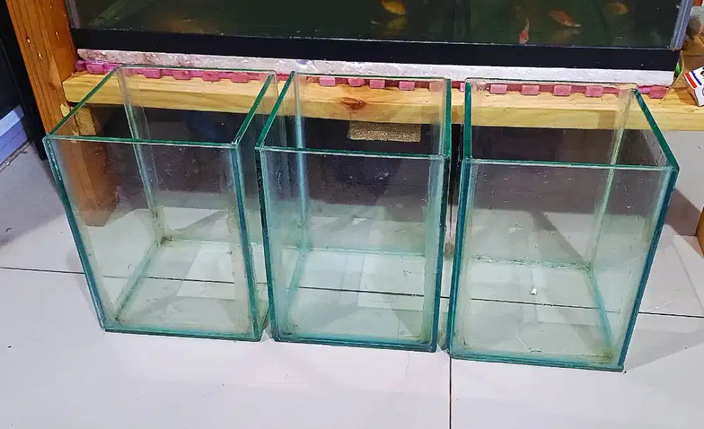 3 aquarium mini (soliter) buat ikan hias