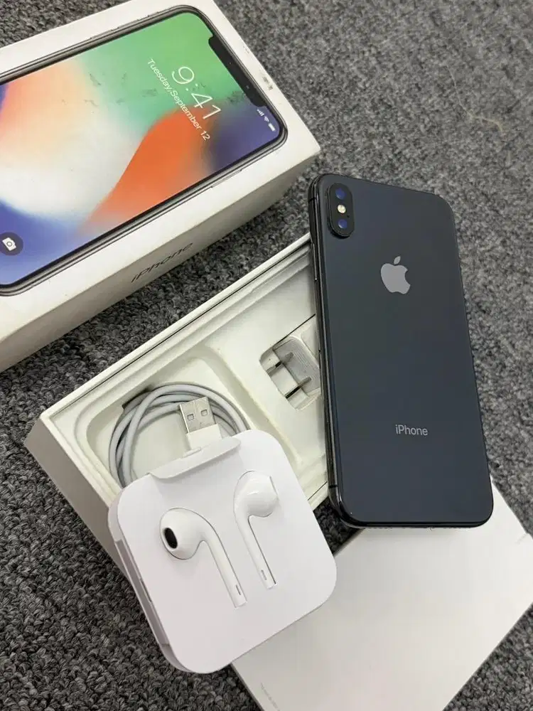 Iphone X 256gb Resmi iBox Semua Normal Jual Murah Fullset