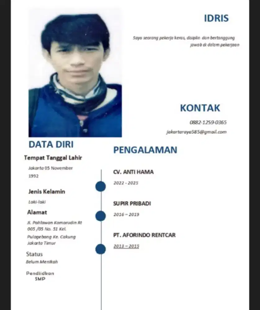 Mencari pekerjaan apa saja