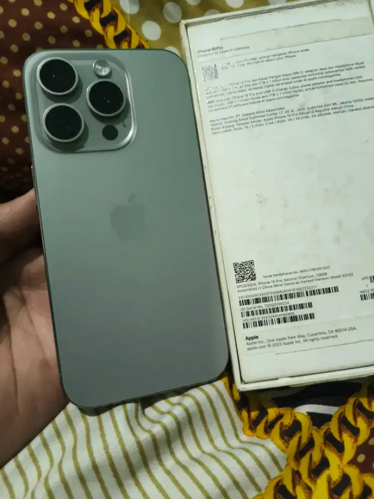 Iphone 15 Pro iBox Fullset Original