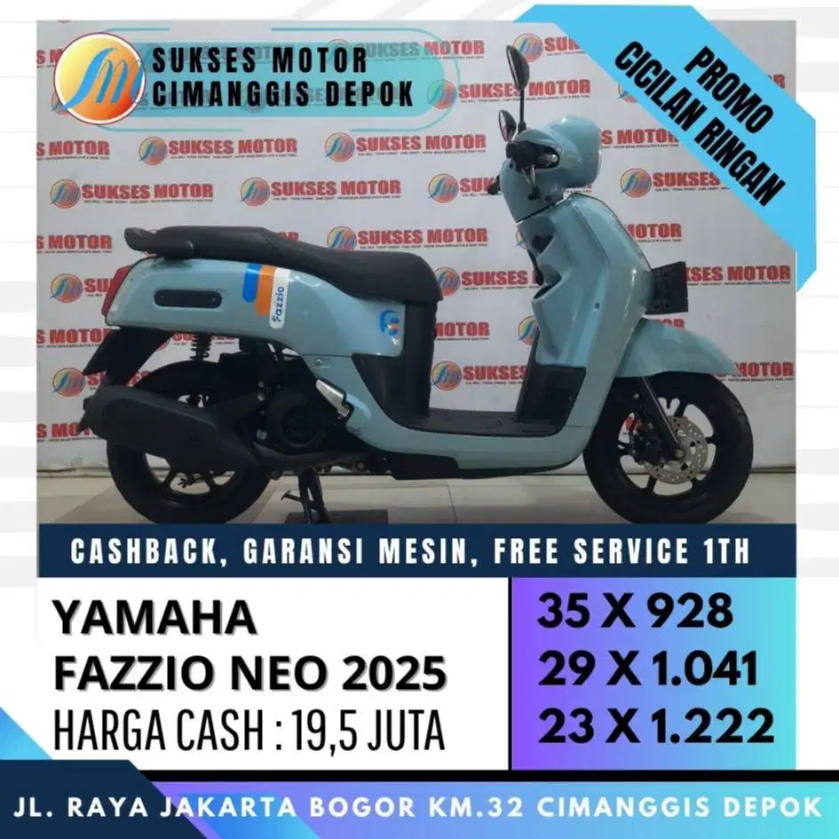 YAMAHA FAZZIO NEO HYBIRD 2025 MULUS UNIT ISTIMEWA BISA CASH KREDIT